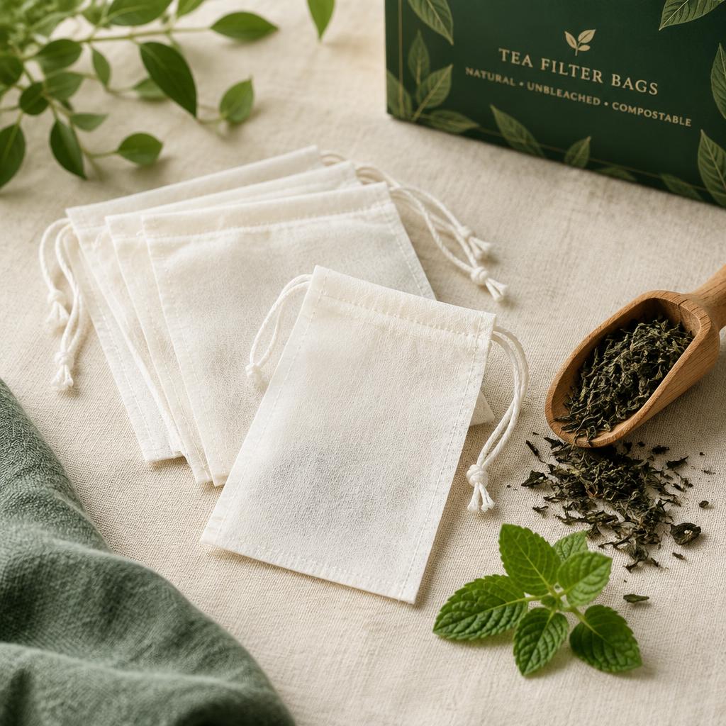 Empty Tea Filter Bags — Drawstring